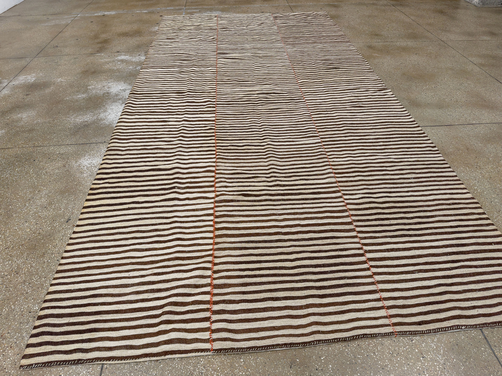 Vintage Persian Flatweave Kilim Gallery Rug, No.22485 - Gss