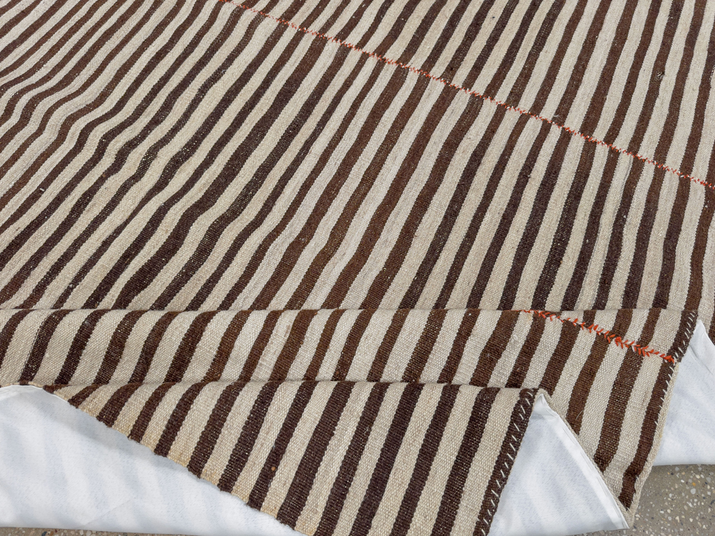 Vintage Persian Flatweave Kilim Gallery Rug, No.22485 - Gss