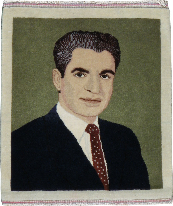 Vintage Persian Tabriz Pictorial Rug, No.22486 - Gss