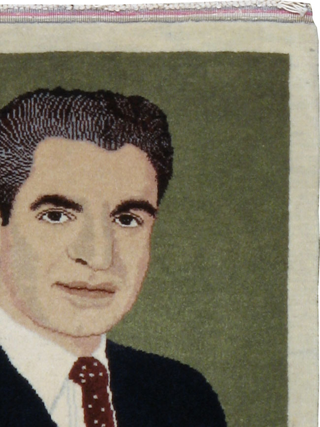 Vintage Persian Tabriz Pictorial Rug, No.22486 - Gss