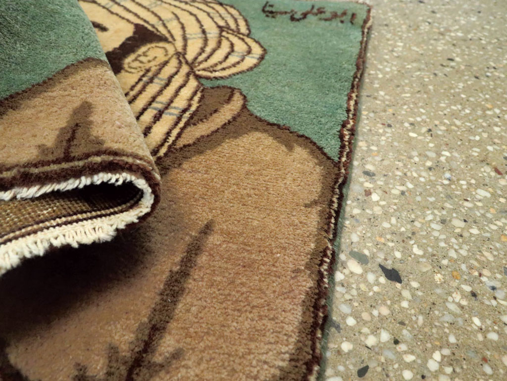 Vintage Persian Tabriz Pictorial Rug, No.22488 - Gss