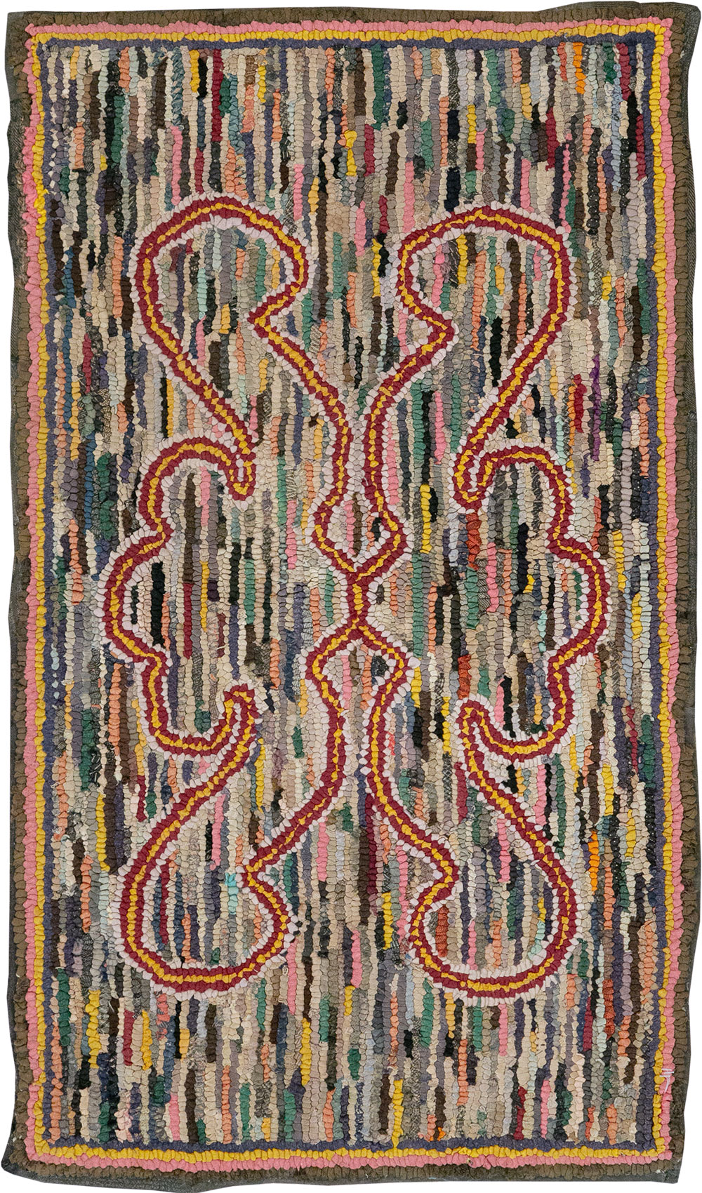 Antique American Hook Rug, No.22493 - Gss