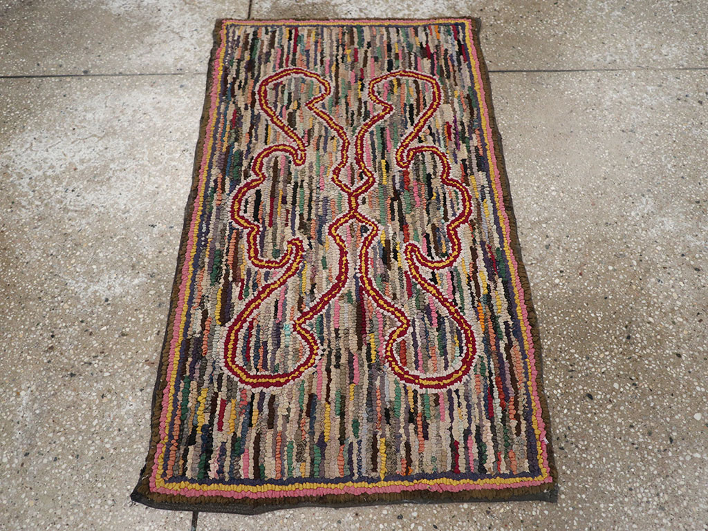 Antique American Hook Rug, No.22493 - Gss