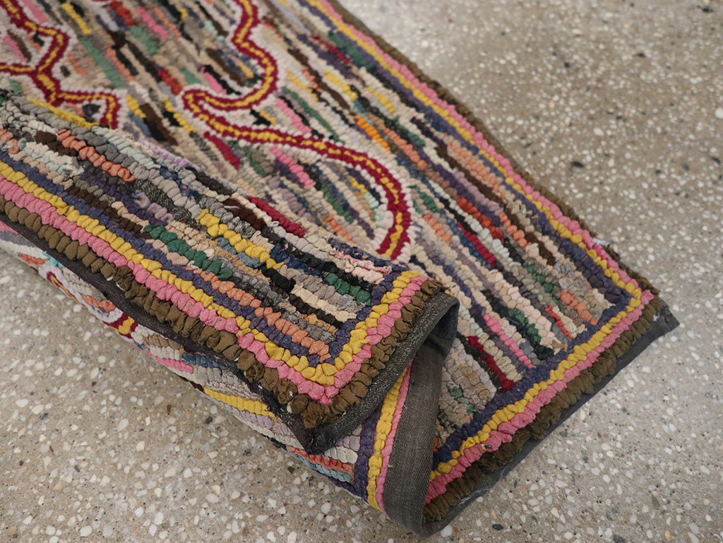 Antique American Hook Rug, No.22493 - Gss