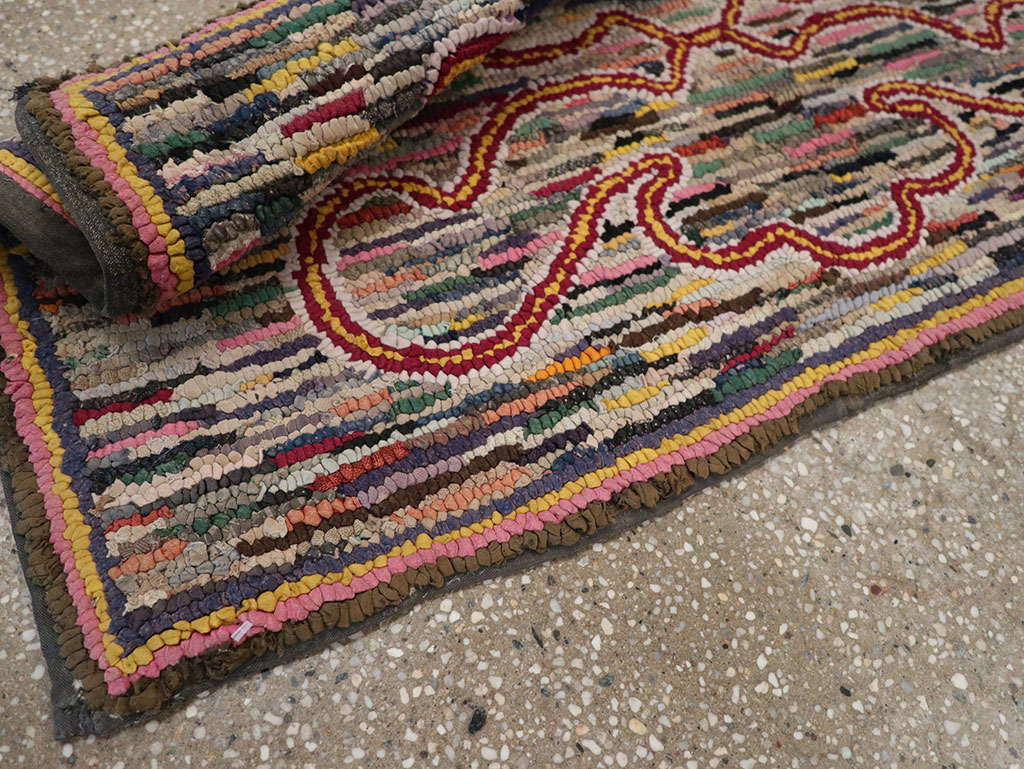 Antique American Hook Rug, No.22493 - Gss