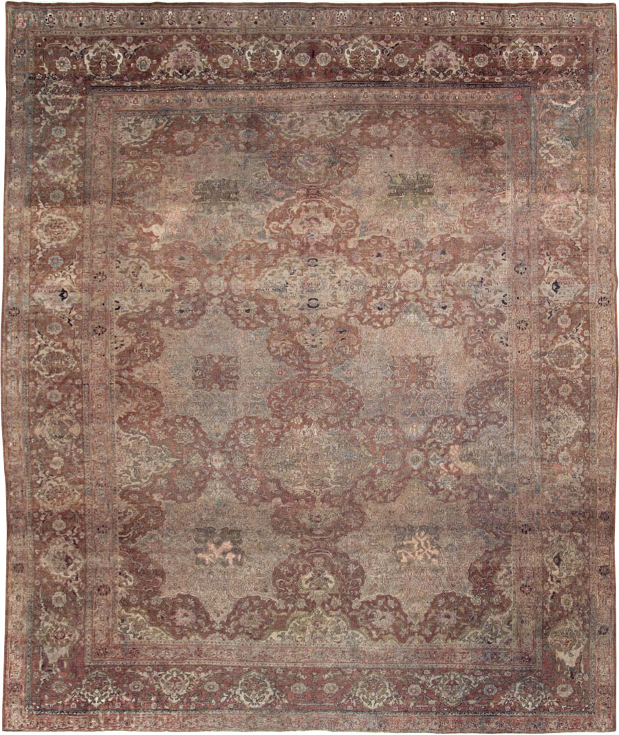 Antique Persian Isfahan Carpet, No.22505 - Gss