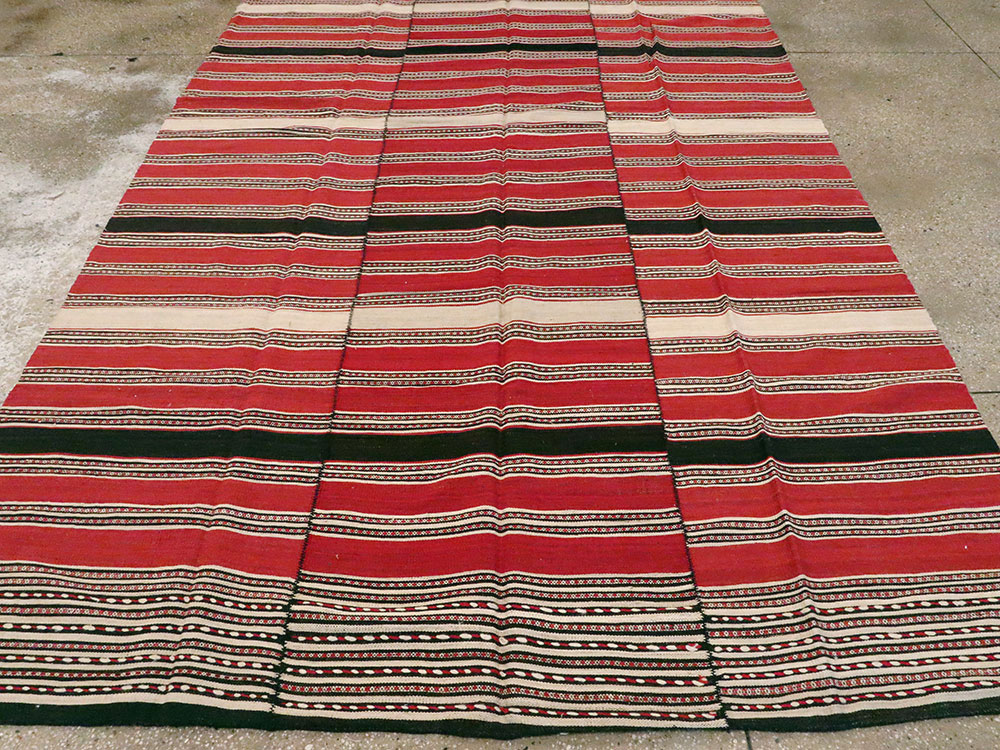 Vintage Persian Flat-weave Kilim, No.22508 - Gss