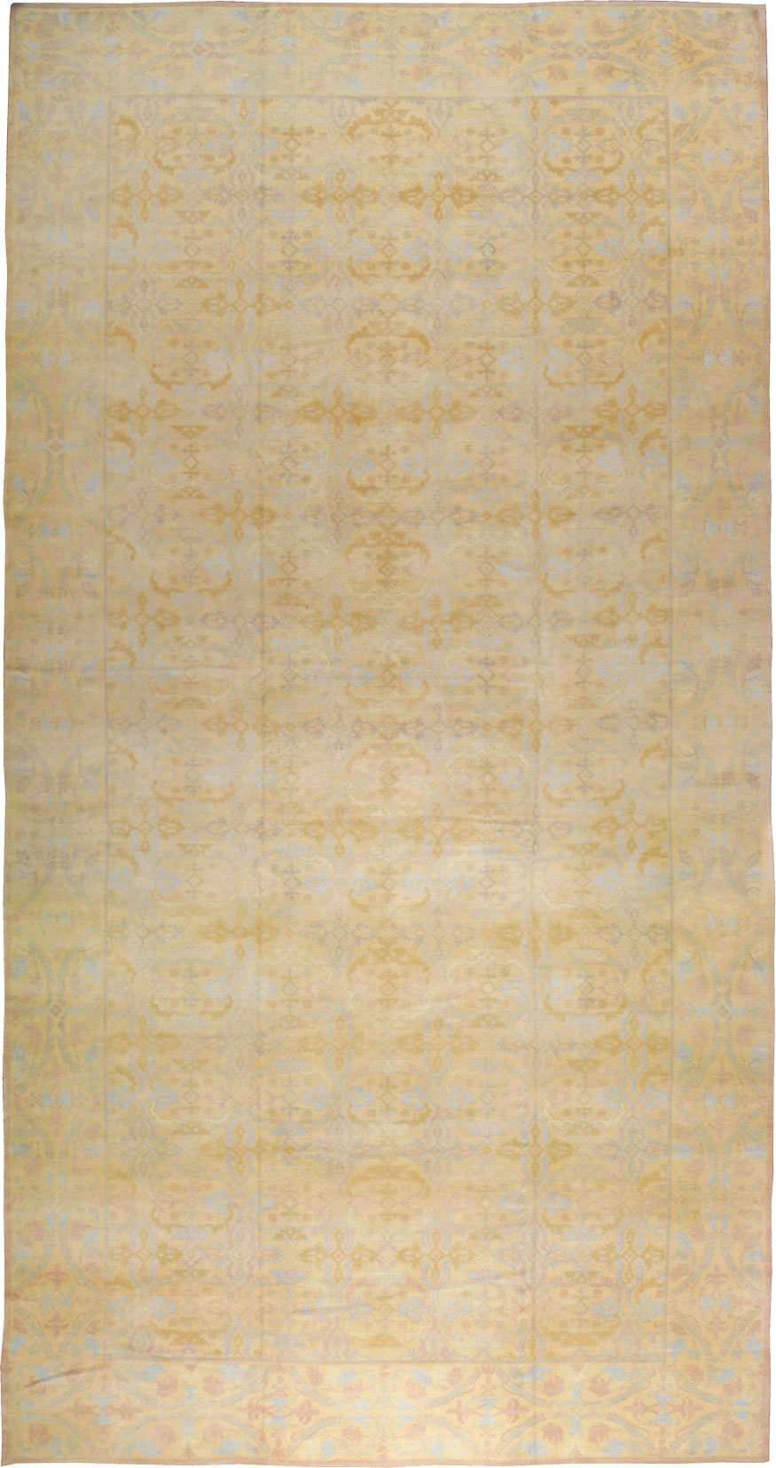 Vintage Spanish Cuenca Oversize Carpet, No.22524 - Gss
