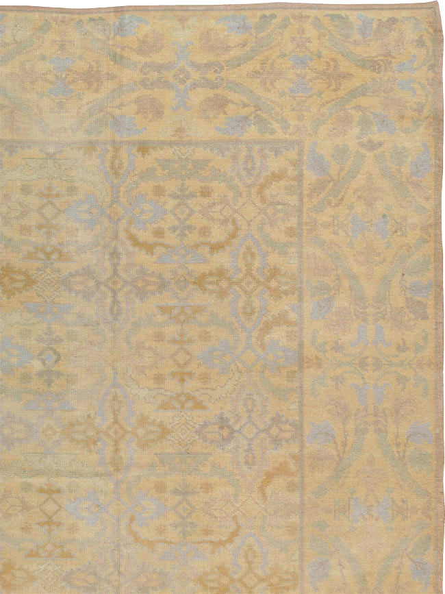 Vintage Spanish Cuenca Oversize Carpet, No.22524 - Gss