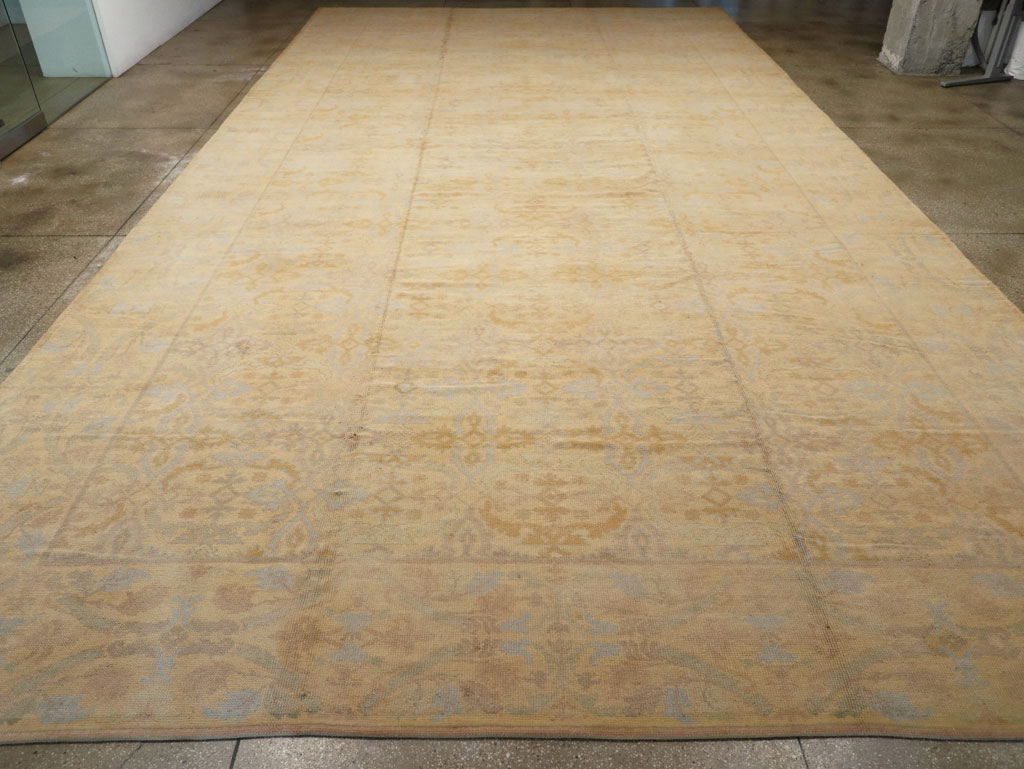 Vintage Spanish Cuenca Oversize Carpet, No.22524 - Gss