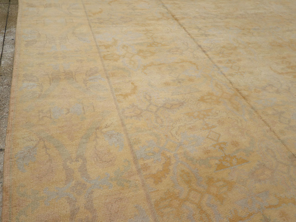 Vintage Spanish Cuenca Oversize Carpet, No.22524 - Gss