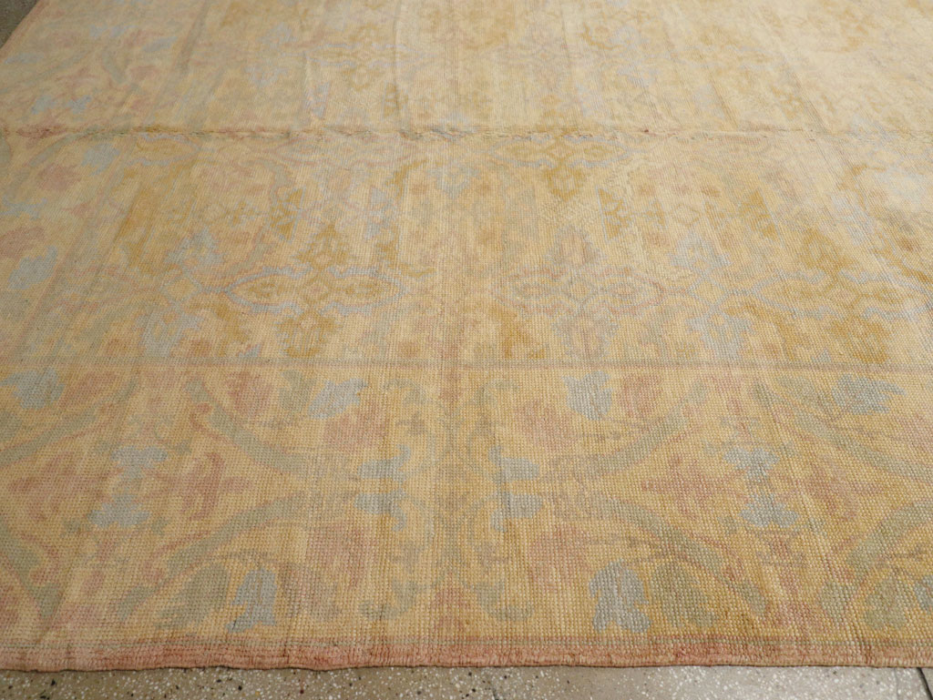 Vintage Spanish Cuenca Oversize Carpet, No.22524 - Gss