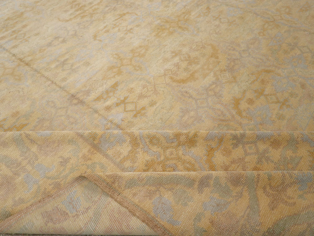 Vintage Spanish Cuenca Oversize Carpet, No.22524 - Gss