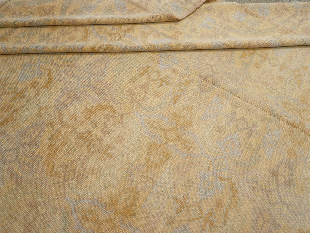 Vintage Spanish Cuenca Oversize Carpet, No.22524 - Gss