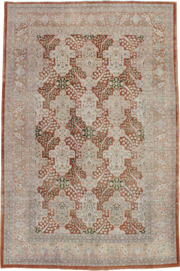 Vintage Persian Tabriz Carpet, No.22528 - Gss