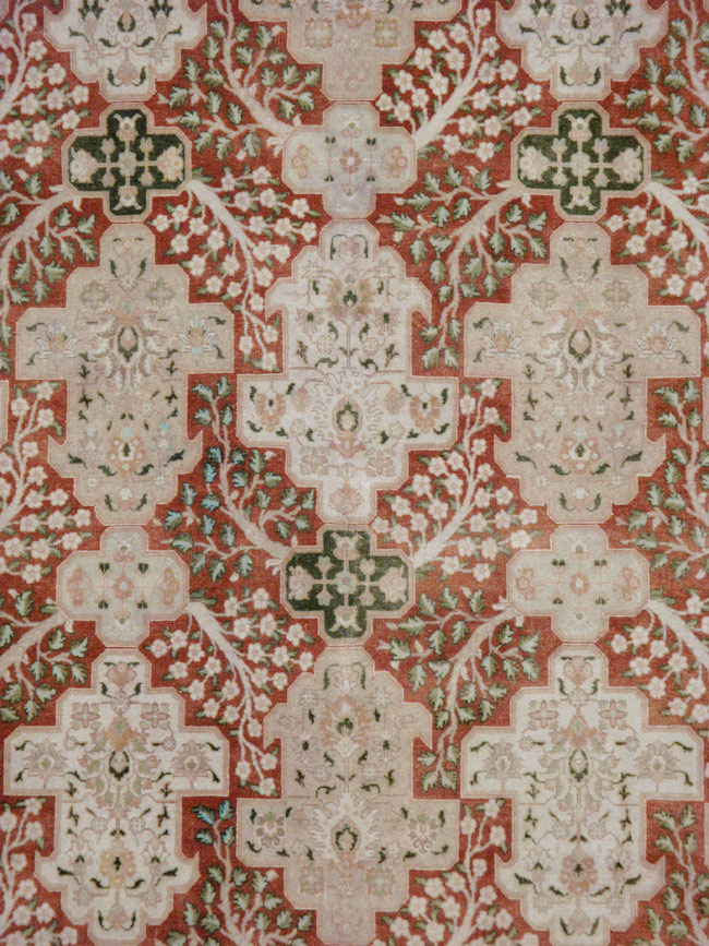 Vintage Persian Tabriz Carpet, No.22528 - Gss