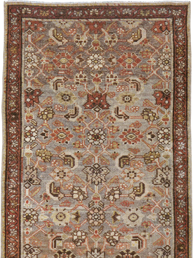 Vintage Persian Malayer Runner, No.22532 - Gss