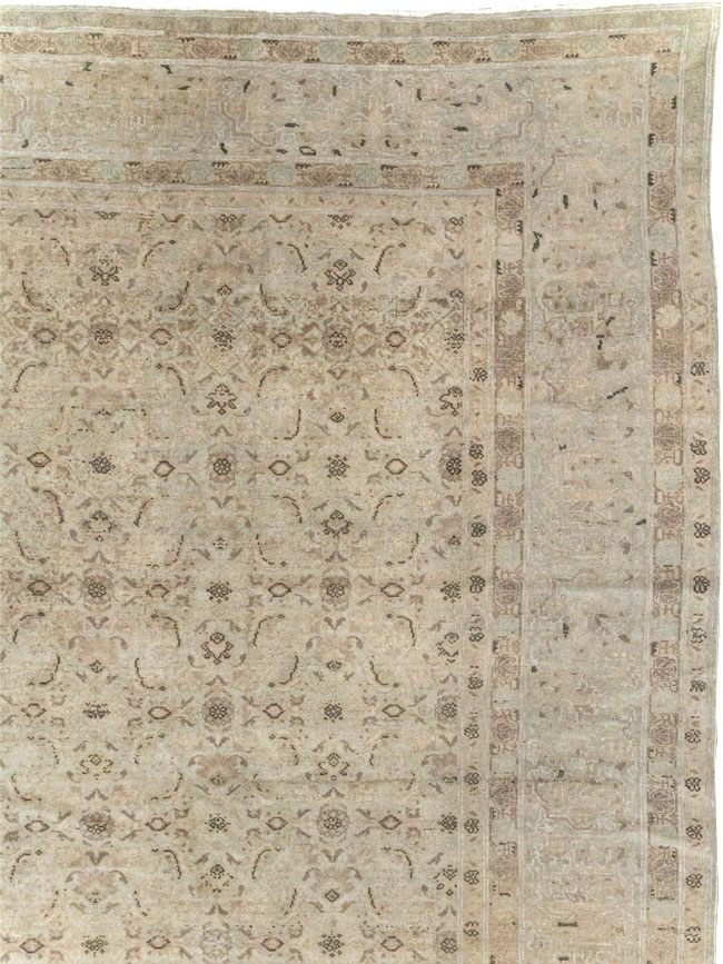 Antique Persian Senneh Tabriz Room Size Carpet, No.22533 - Gss