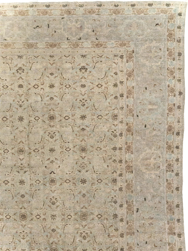 Antique Persian Senneh Tabriz Room Size Carpet, No.22533 - Gss