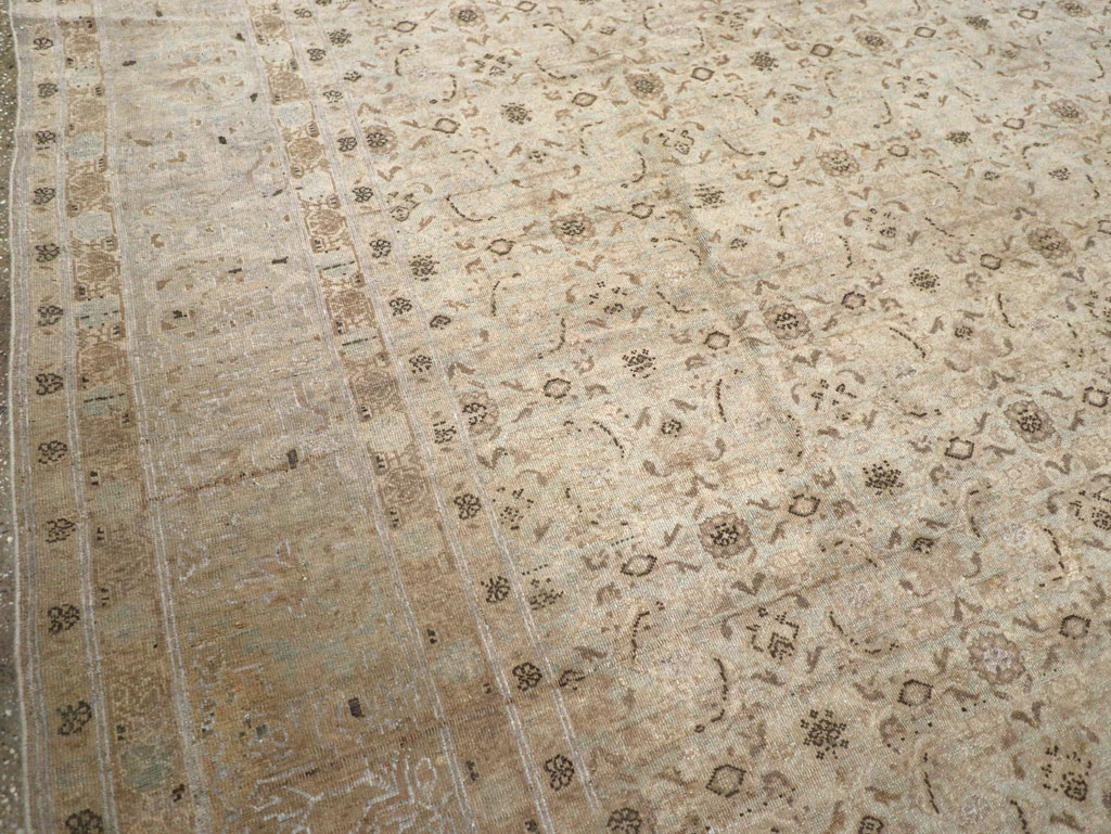 Antique Persian Senneh Tabriz Room Size Carpet, No.22533 - Gss