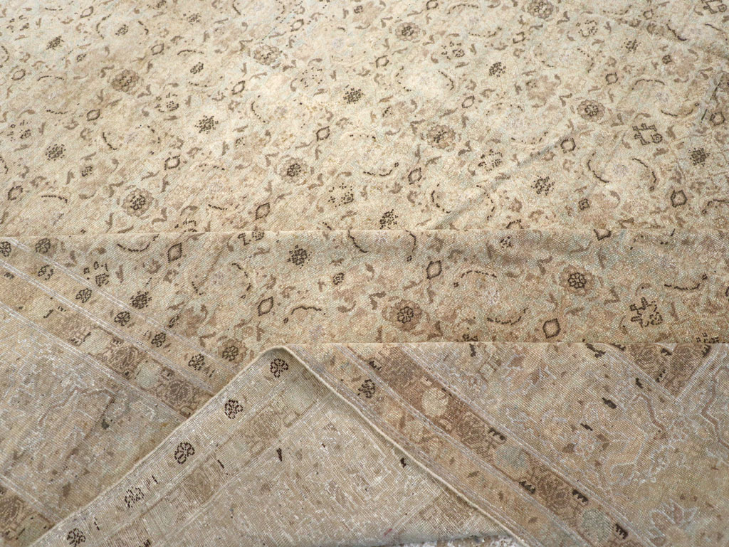 Antique Persian Senneh Tabriz Room Size Carpet, No.22533 - Gss