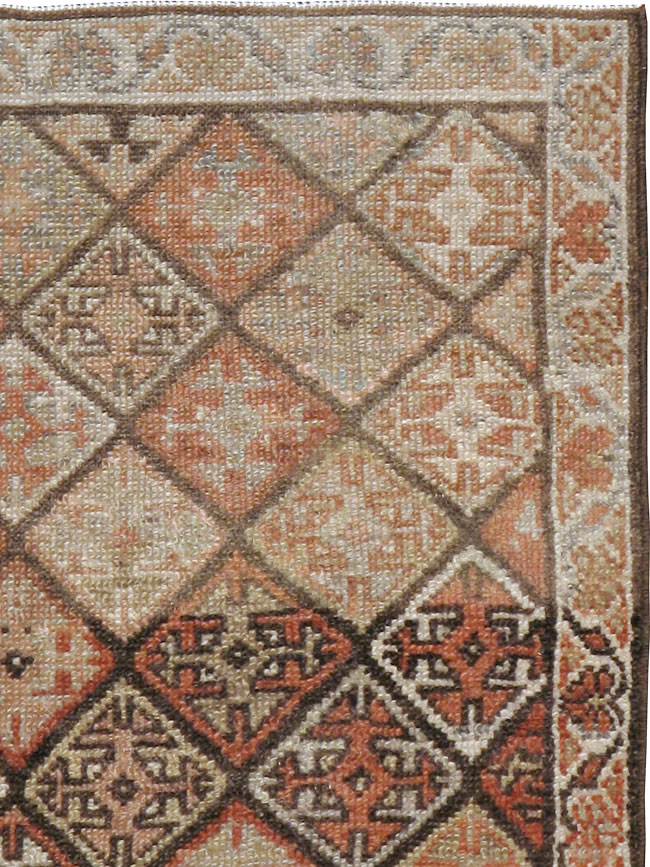 Antique Persian Kurdish Square Rug (Pair: 1 of 2), No.22534 - Gss