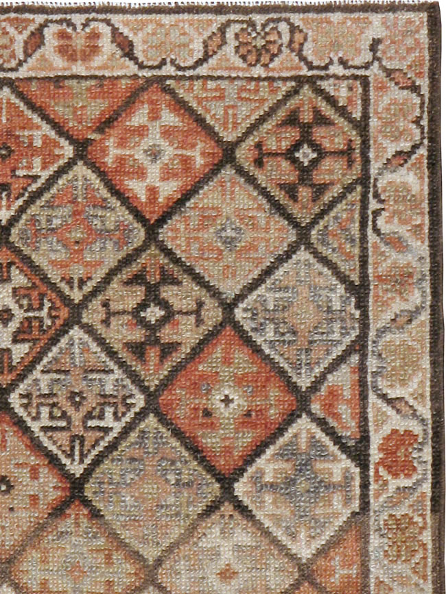 Antique Persian Kurdish Square Rug (Pair: 1 of 2), No.22534 - Gss