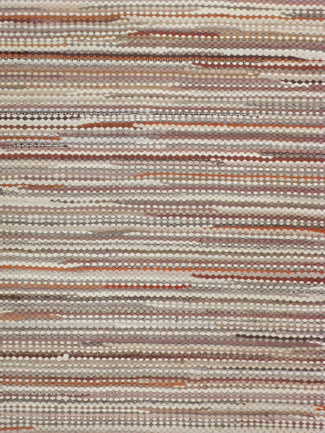 Vintage American Braided Long and Narrow Gallery Carpet, No.22535 - Gss