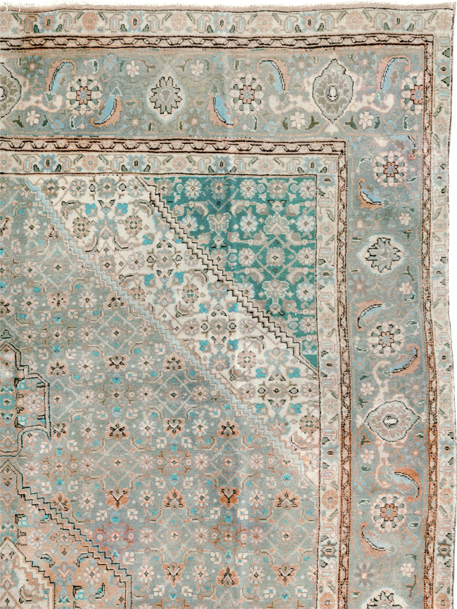Vintage Persian Tabriz Room Size Carpet, No.22542 - Gss