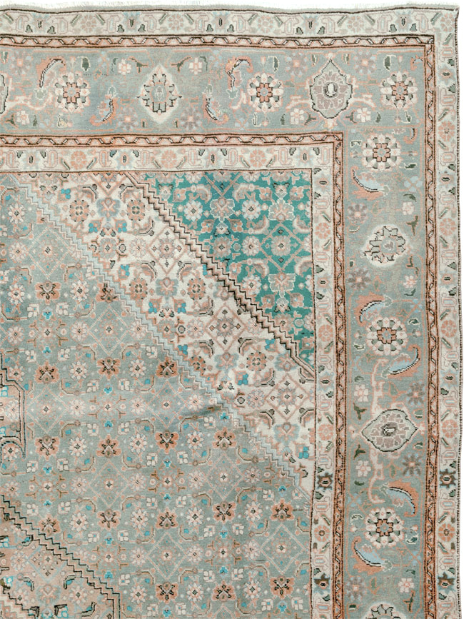 Vintage Persian Tabriz Room Size Carpet, No.22542 - Gss