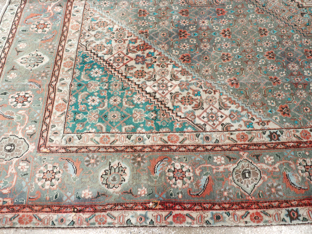 Vintage Persian Tabriz Room Size Carpet, No.22542 - Gss