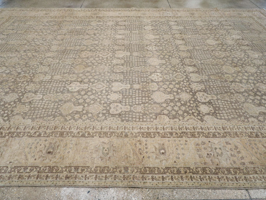Antique Persian Tabriz Large Carpet, No.22547 - Gss