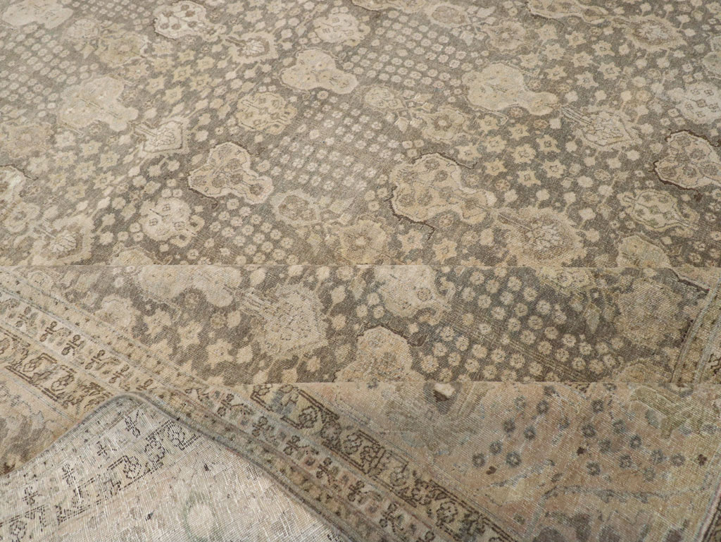 Antique Persian Tabriz Large Carpet, No.22547 - Gss