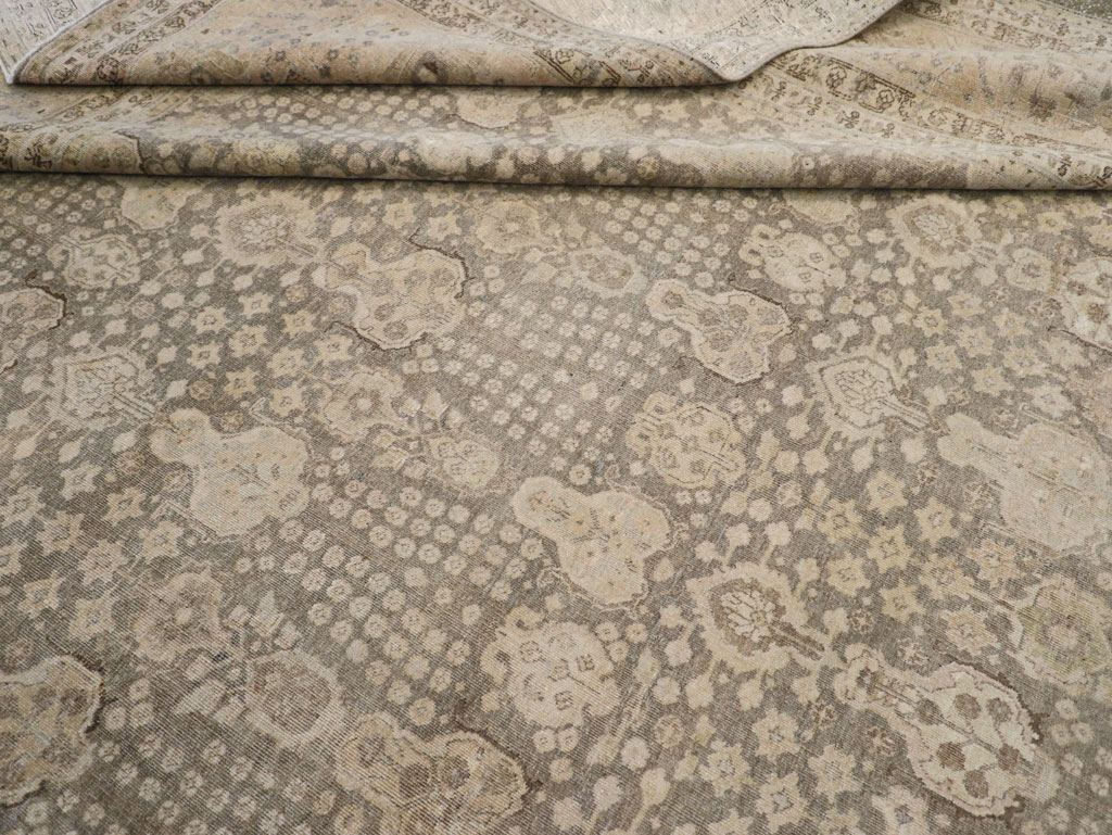 Antique Persian Tabriz Large Carpet, No.22547 - Gss