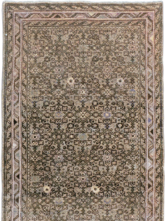 Vintage Persian Malayer Long Runner, No.22548 - Gss