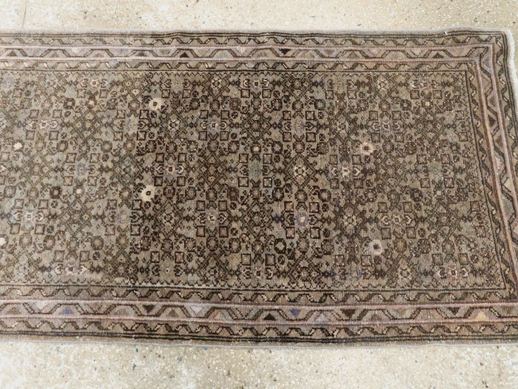 Vintage Persian Malayer Long Runner, No.22548 - Gss