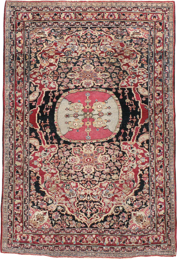 Vintage Persian Mashad Rug, No.22550 - Gss
