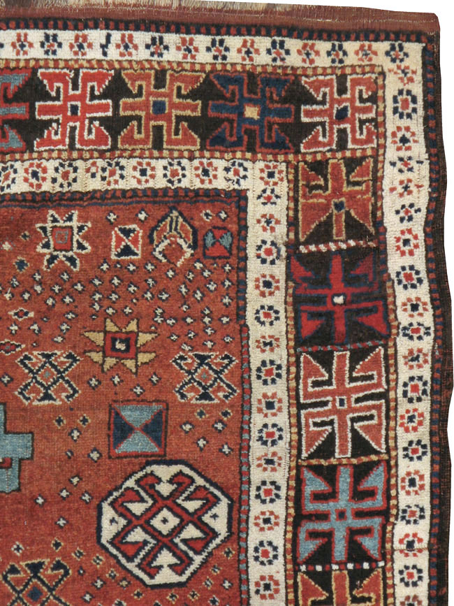 Antique Persian Kurdish Rug, No.22562 - Gss