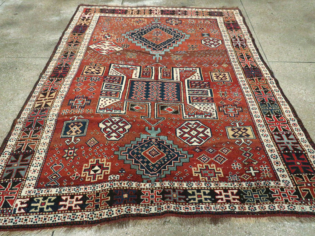 Antique Persian Kurdish Rug, No.22562 - Gss