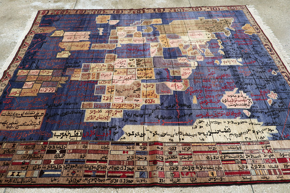 Vintage Afghan War Pictorial Rug, No.22566 - Gss