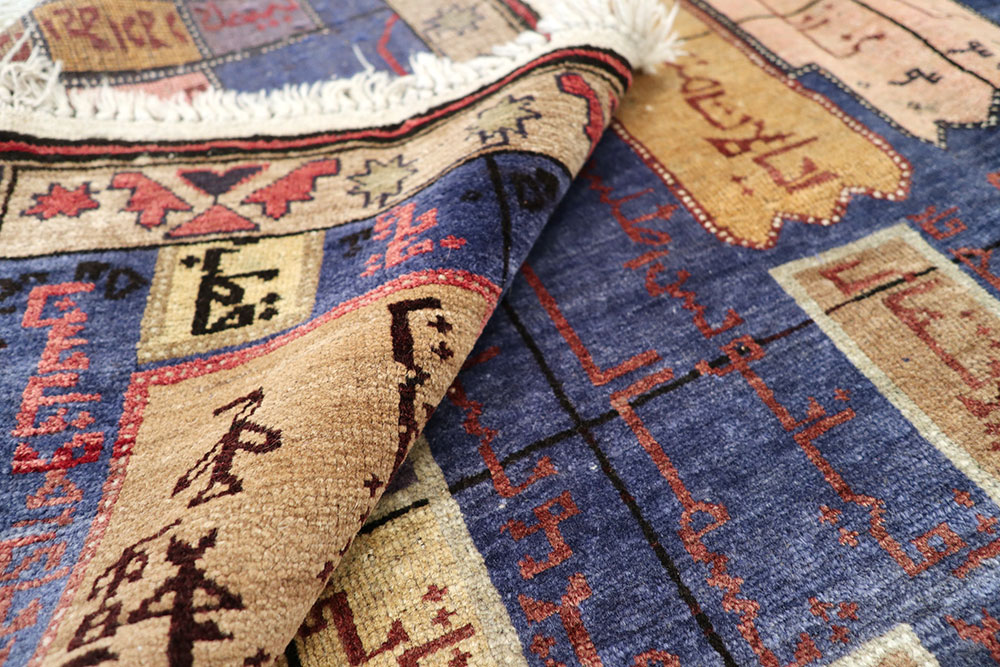 Vintage Afghan War Pictorial Rug, No.22566 - Gss