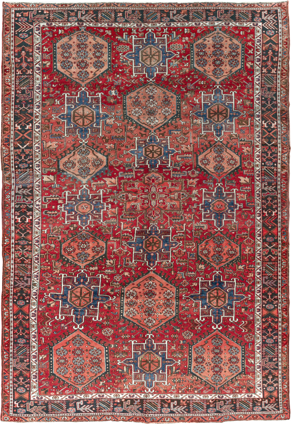 Vintage Persian Karajeh Carpet, No.22567 - Gss