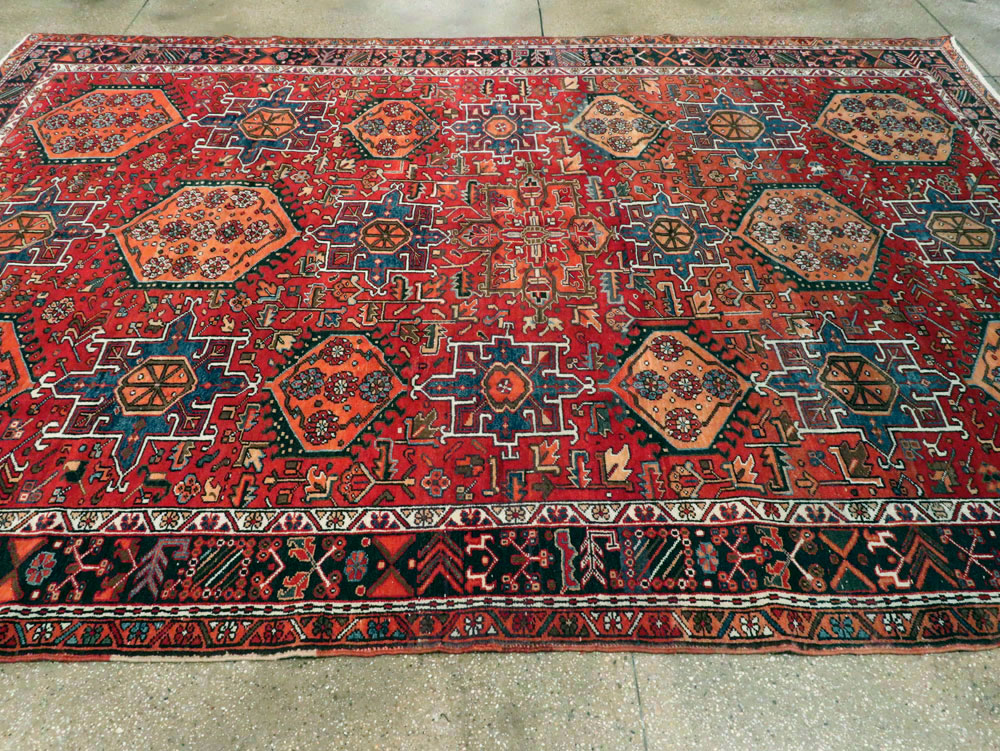 Vintage Persian Karajeh Carpet, No.22567 - Gss