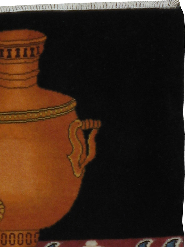 Vintage Persian Tabriz Pictorial Rug, No.22580 - Gss