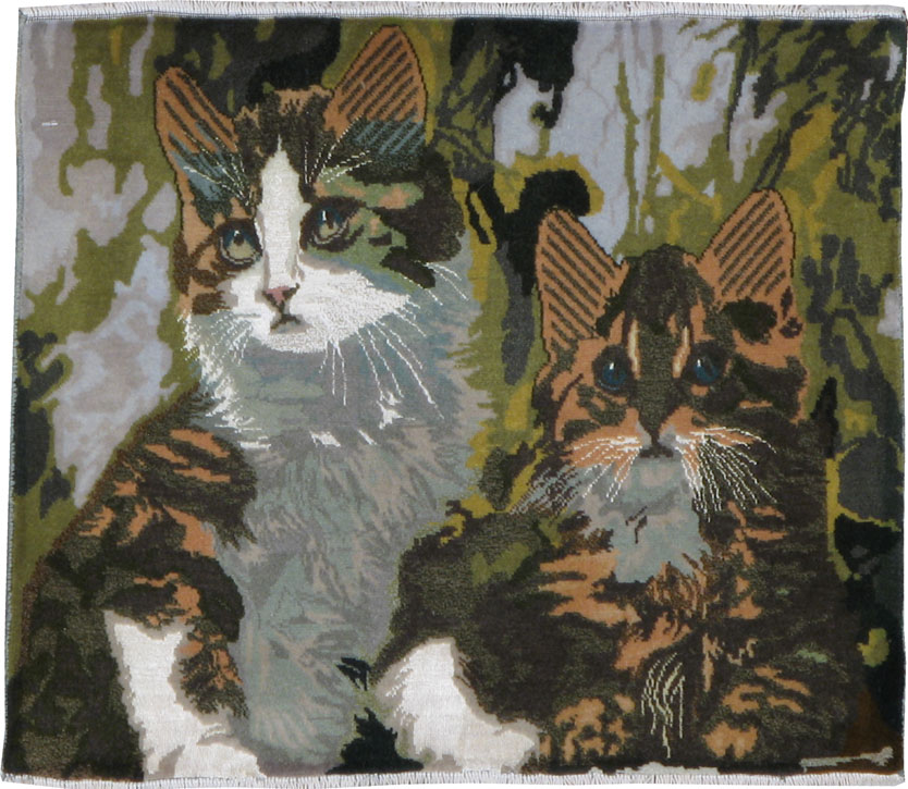 Modern Persian Tabriz Pictorial Rug, No.22586 - Gss