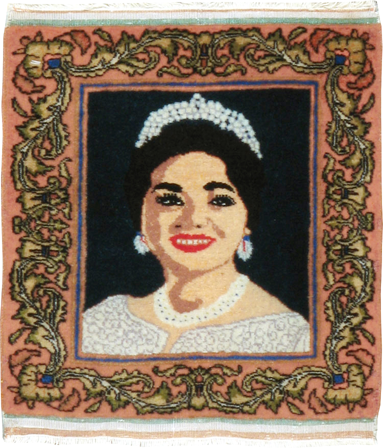 Vintage Persian Tabriz Pictorial Rug, No.22590 - Gss