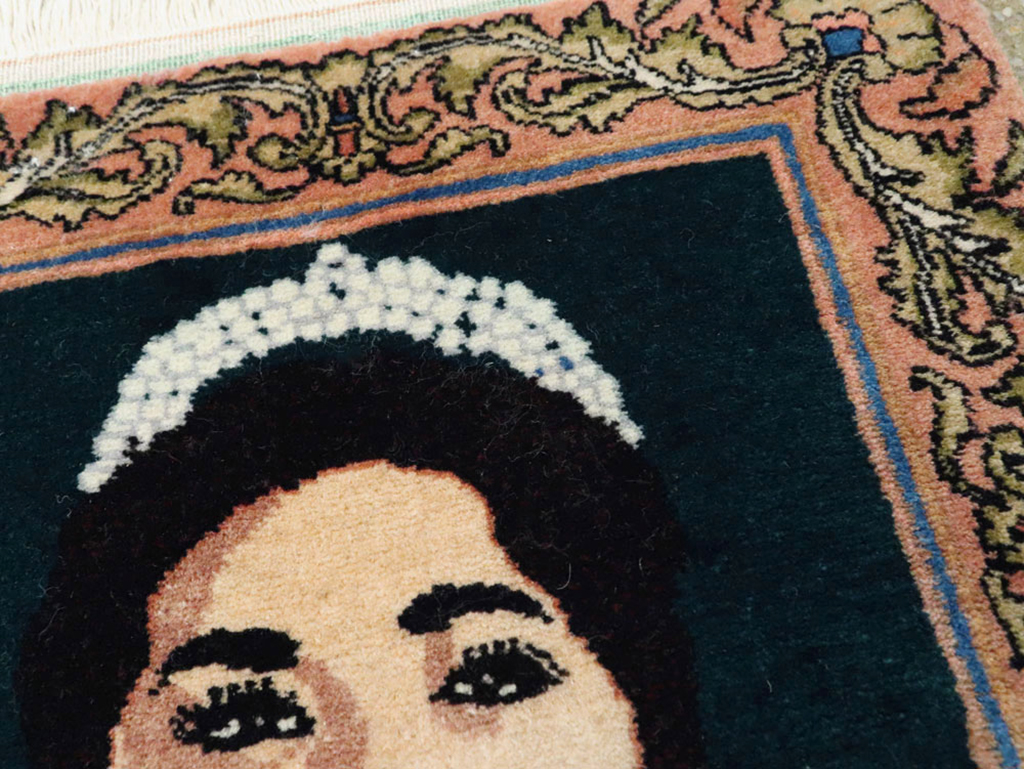 Vintage Persian Tabriz Pictorial Rug, No.22590 - Gss