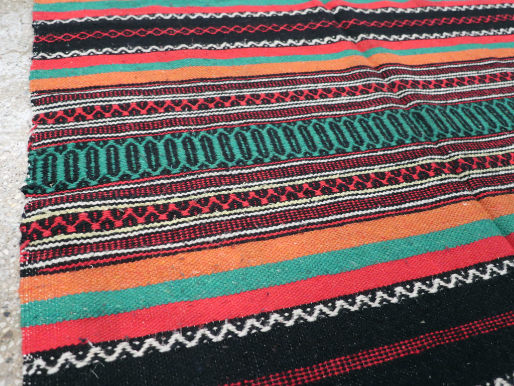 Vintage Mexican Kilim Blanket, No.22600 - Gss