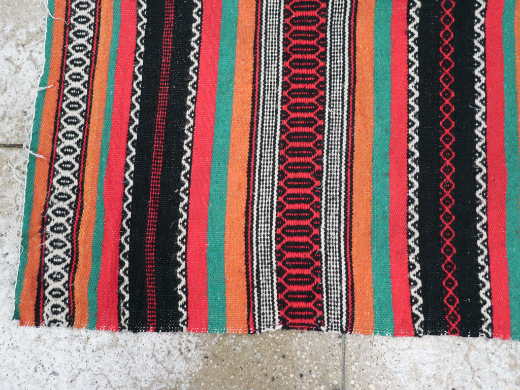 Vintage Mexican Kilim Blanket, No.22600 - Gss