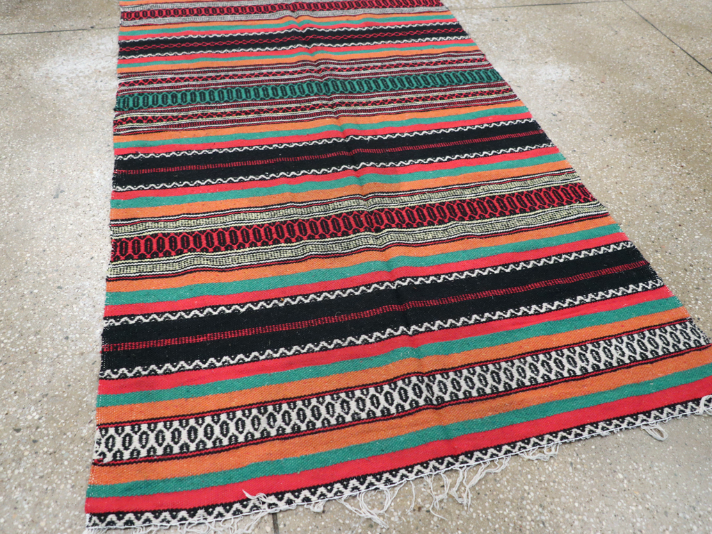 Vintage Mexican Kilim Blanket, No.22600 - Gss